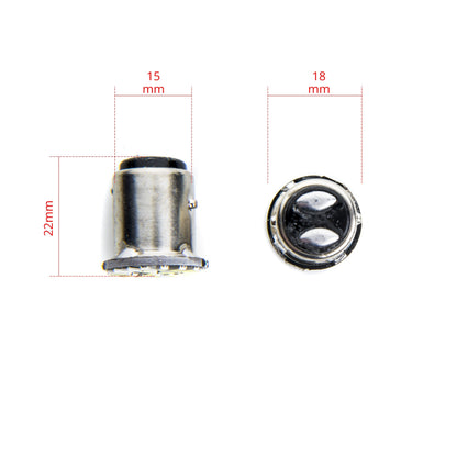 LED-lampa för bil – P21/5W – BAY15d – 6000K – 38 LED – SMD 4014 – 2-pack