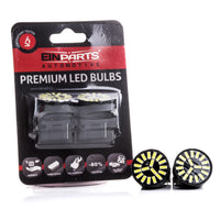 LED-lampa för bil – W21W – W3X16D – 6000K – 18 LED – SMD 4014 – 2-pack