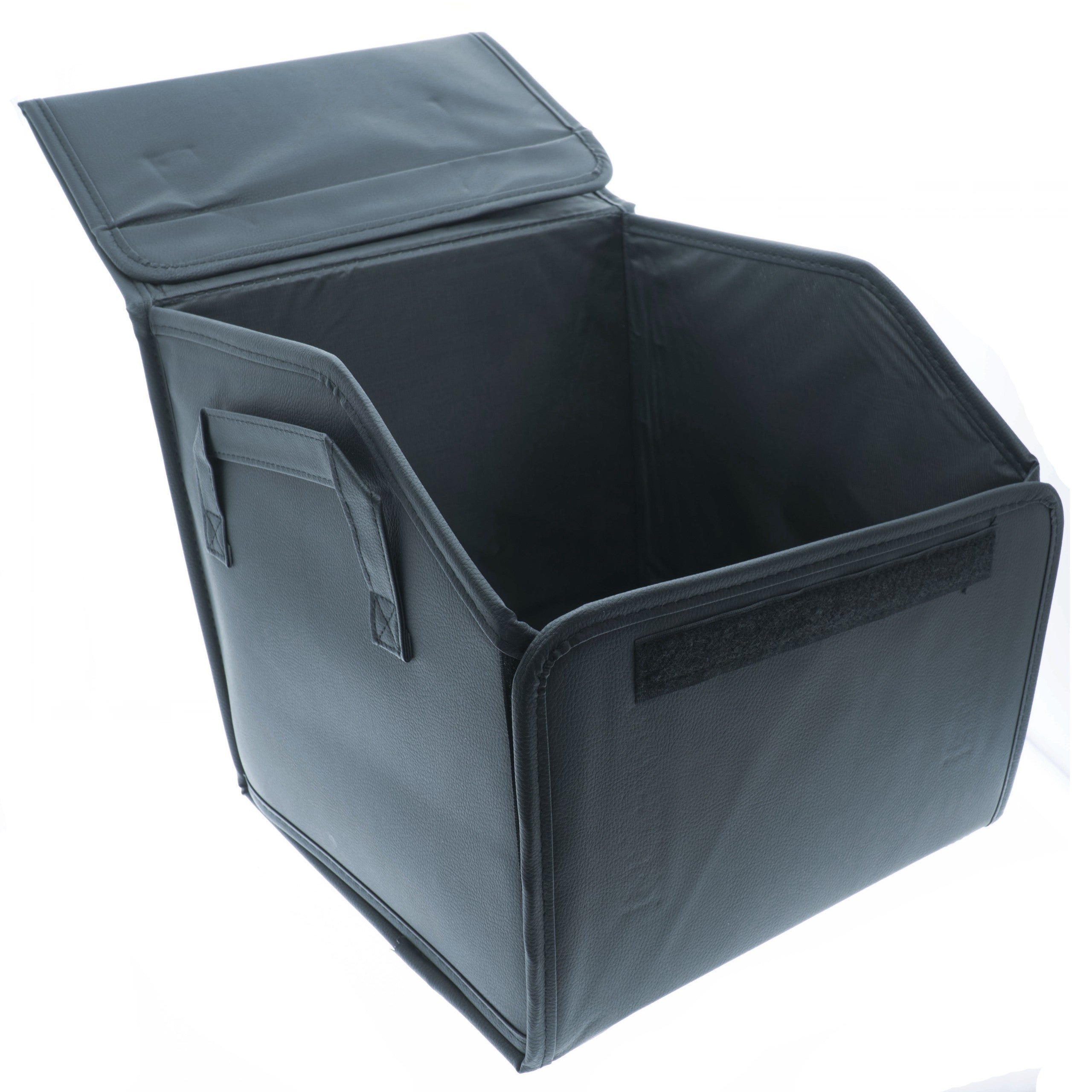 Lastsäkring – Svart – 30 × 30 × 28 cm – stiffened paper, Konstläder (PU)