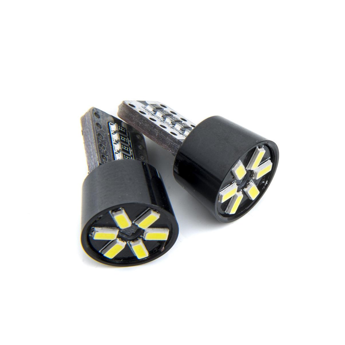 LED-lampa för bil – W5W – W2,1x9,5d – 6000K – 6 LED – SMD 3014 – 2-pack