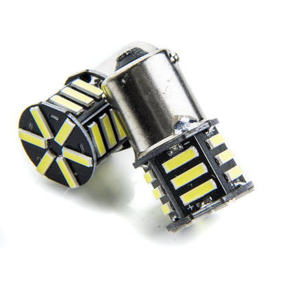LED-lampa för bil – P21W – BA15S – 6000K – 21 LED – SMD 7020 – 2-pack