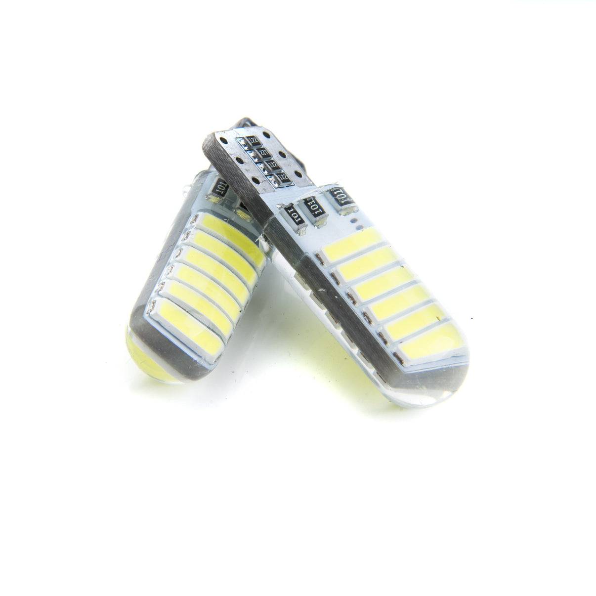 LED-lampa för bil – W5W – W2,1x9,5d – 6000K – 12 LED – SMD 7020 – 2-pack
