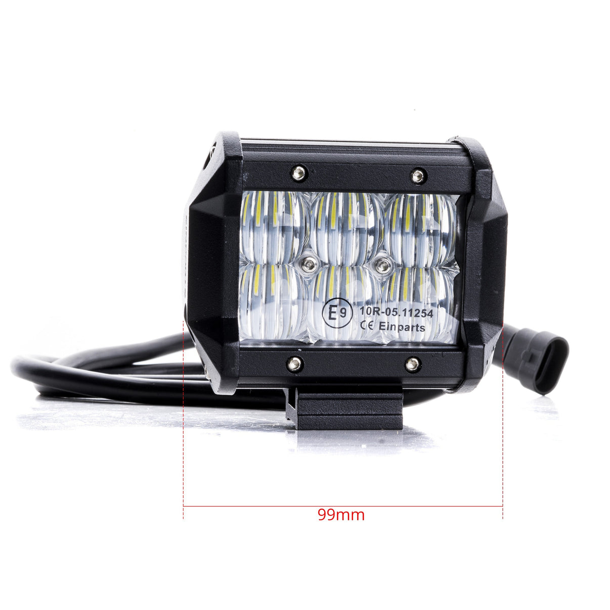 LED-arbetslampa – 30 W – 6000K – 6 LED – 3600 LM – 99 mm