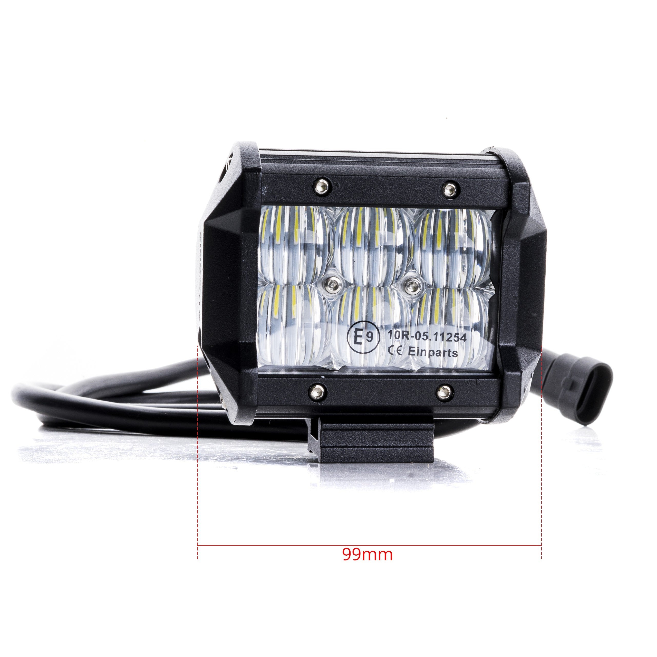 LED-arbetslampa – 30 W – 6000K – 6 LED – 3600 LM – 99 mm