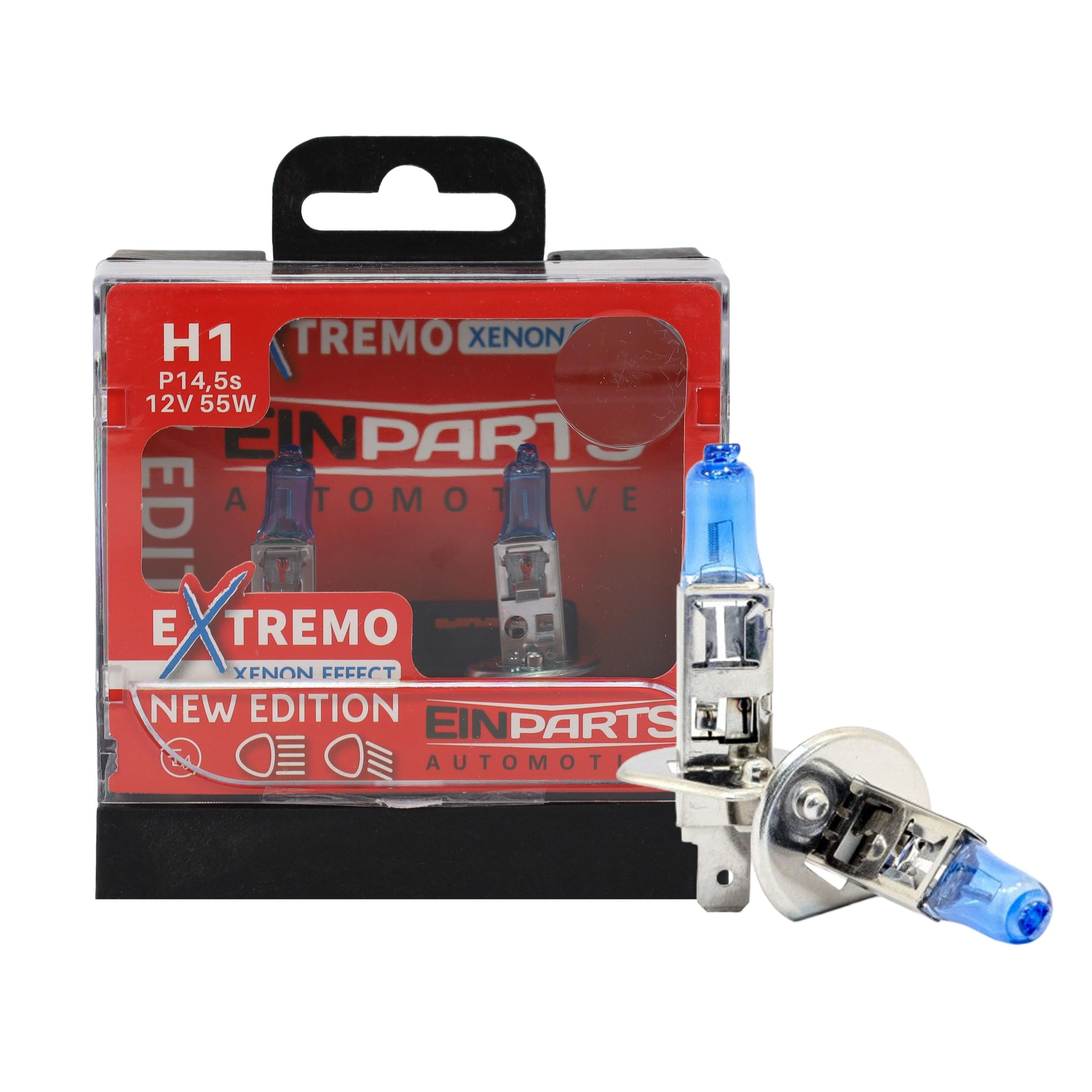 Halogenlampsats – H1 – 6000K – 9V - 16V – 55 W – 2-pack