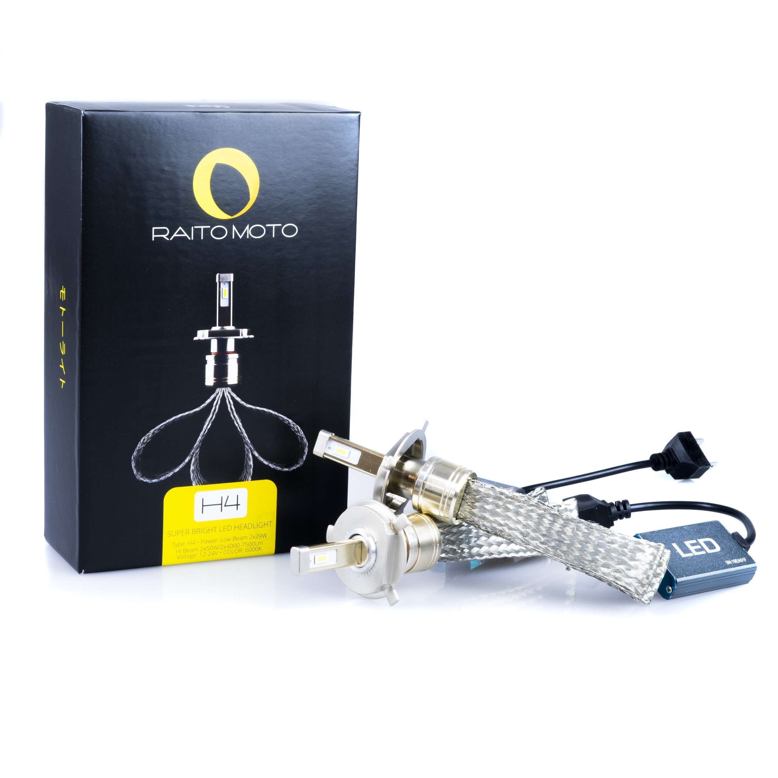 LED-konverteringssats – H4 – 6000K – 9V - 32V – P43t – 2-pack