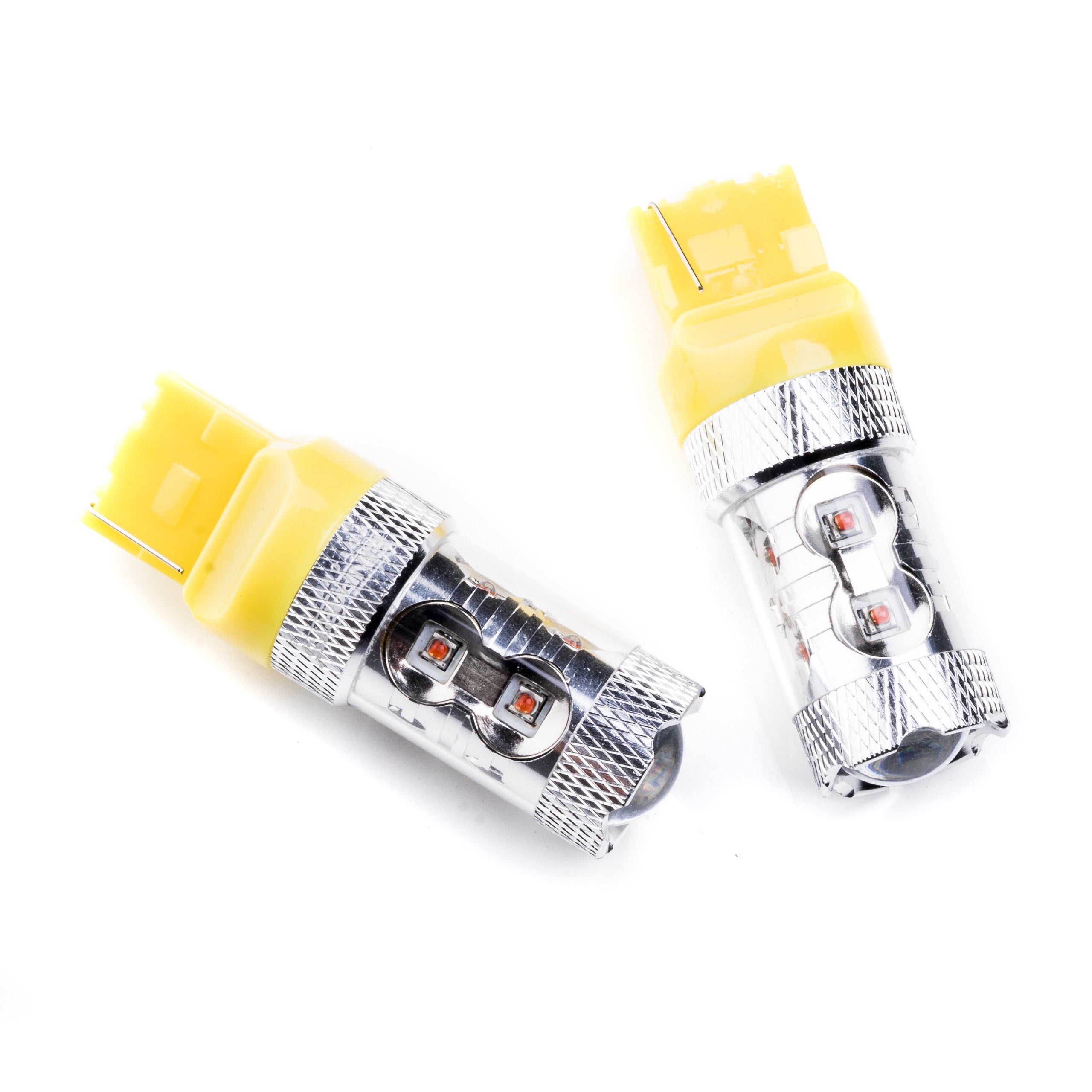 LED-lampa för bil – W21W – W3X16D – 1700–1800K (Orange) – 10 LED – CREE XB-D