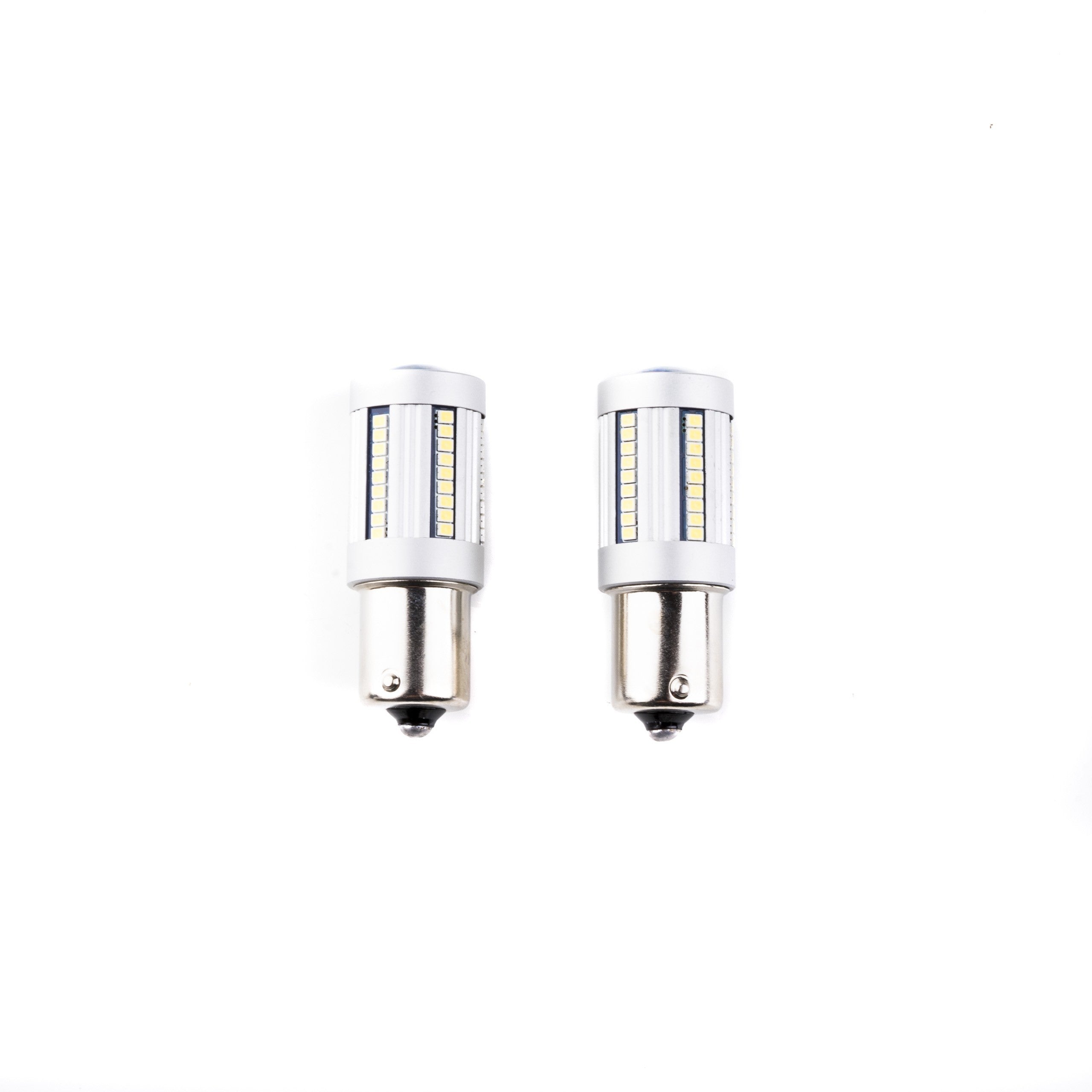 LED-lampa för bil – P21W – BA15S – 6000K – 66 LED – SMD 2016 – 2-pack