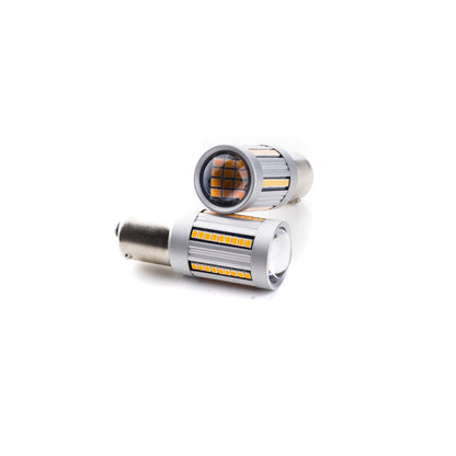 LED-lampa för bil – P21W – BA15S – 1700–1800K (Orange) – 66 LED – SMD 2016