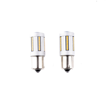 LED-lampa för bil – P21W – BA15S – 1700–1800K (Orange) – 66 LED – SMD 2016