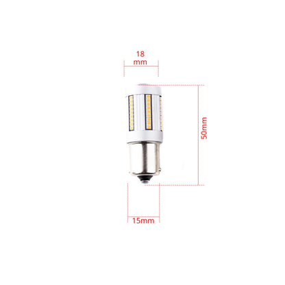 LED-lampa för bil – P21W – BA15S – 1700–1800K (Orange) – 66 LED – SMD 2016