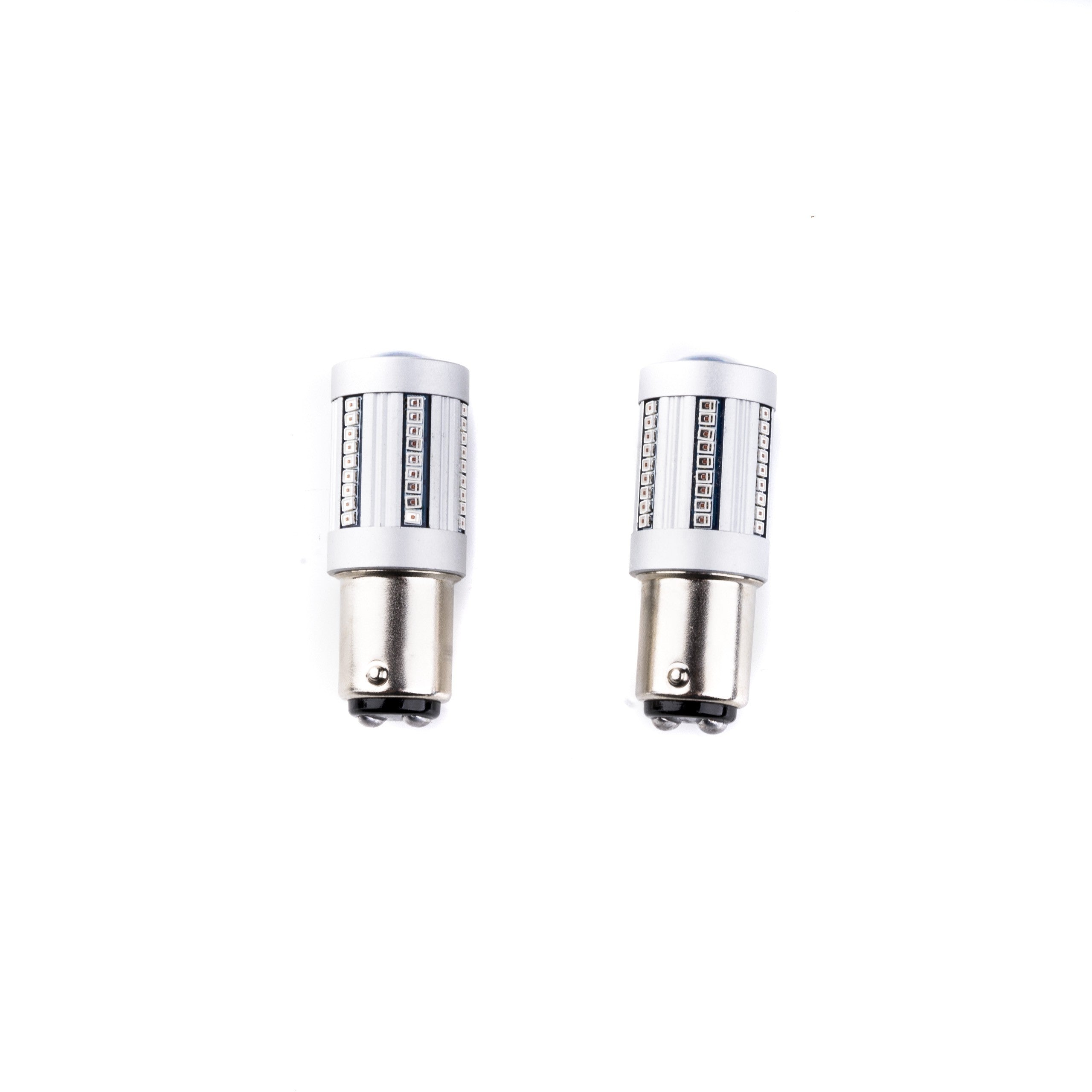 LED-lampa för bil – P21/5W – BAY15d – 1000–1500K (Röd) – 66 LED – SMD 2016