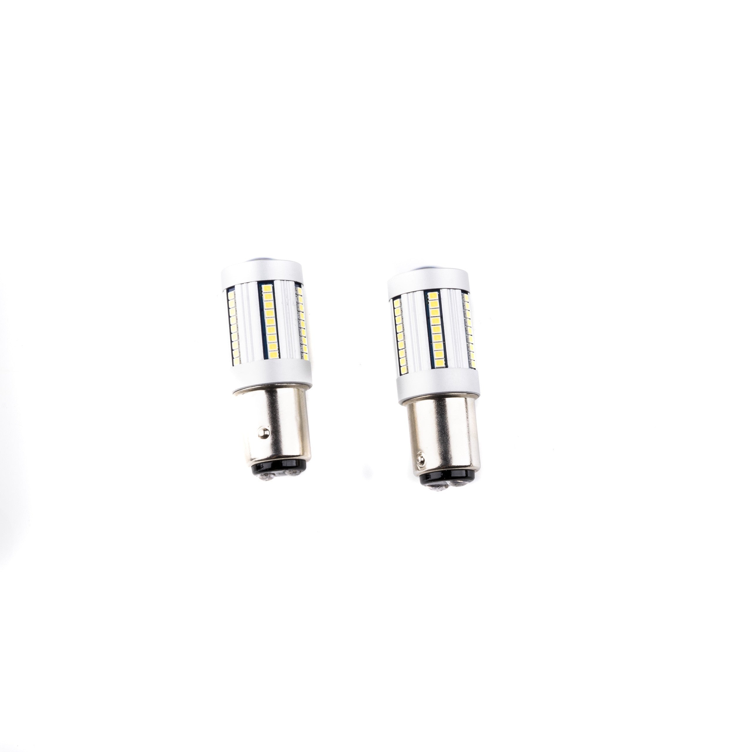LED-lampa för bil – P21/5W – BAY15d – 6000K – 66 LED – SMD 2016 – 2-pack