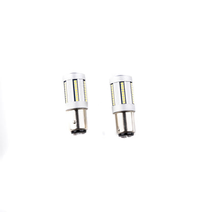 LED-lampa för bil – P21/5W – BAY15d – 6000K – 66 LED – SMD 2016 – 2-pack