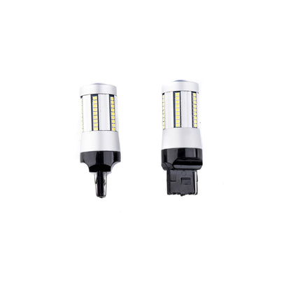 LED-lampa för bil – W21W – W3X16D – 6000K – 66 LED – SMD 2016 – 2-pack