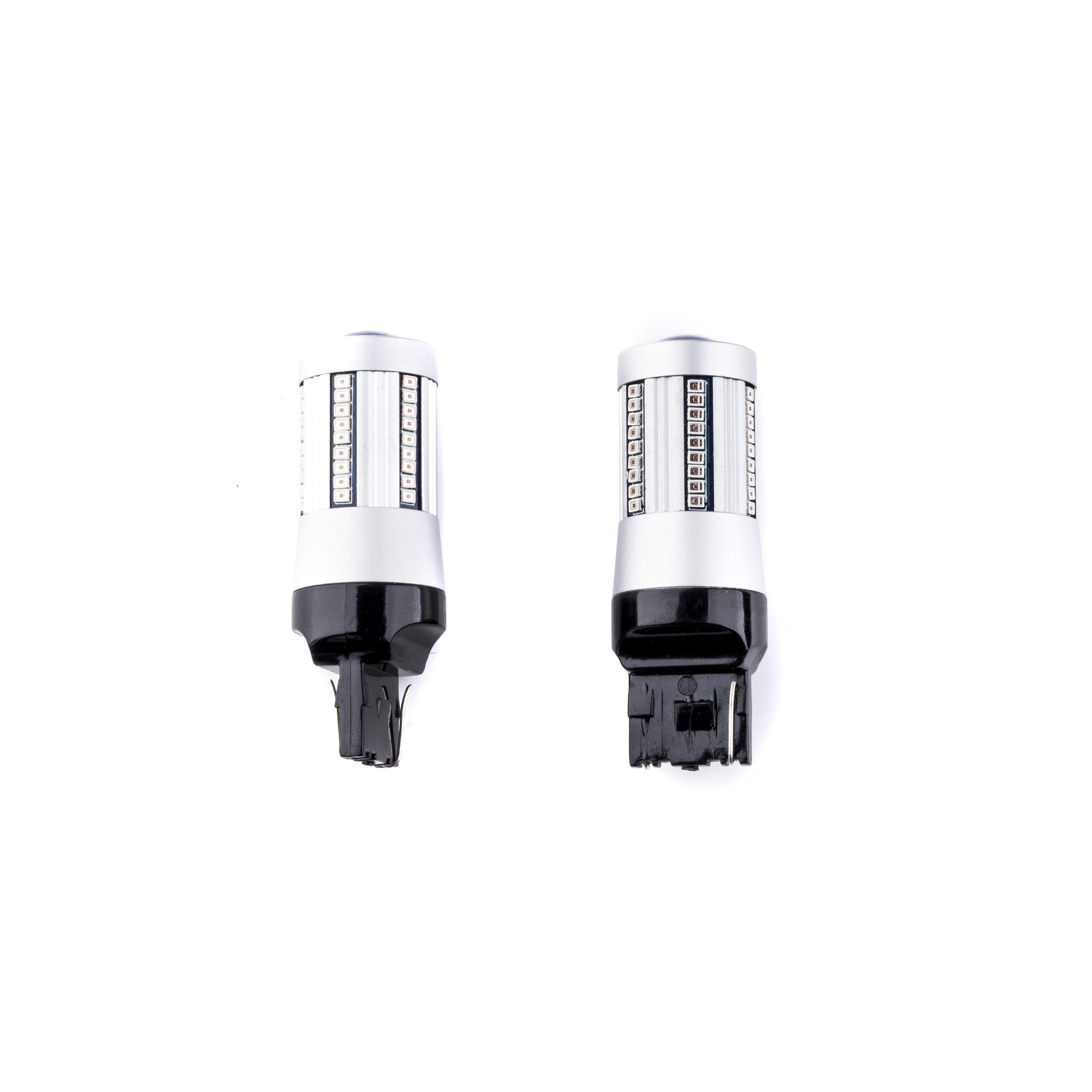 LED-lampa för bil – W21W – W3X16D – 1000–1500K (Röd) – 66 LED – SMD 2016