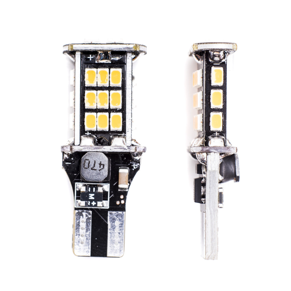 LED-lampa för bil – W16W – W2,1x9,5d – 1700–1800K (Orange) – 30 LED – SMD 3020