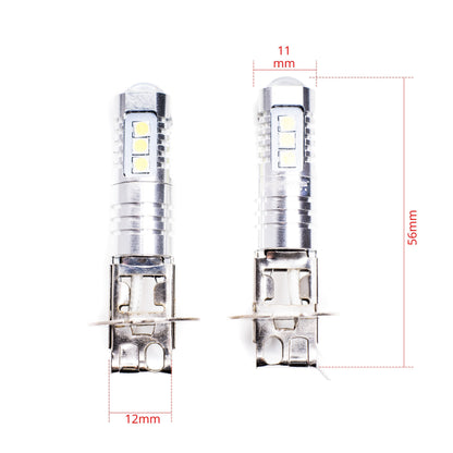 LED-lampa för bil – H3 – PK22s – 6000K – 14 LED – SMD 3030 – 2-pack