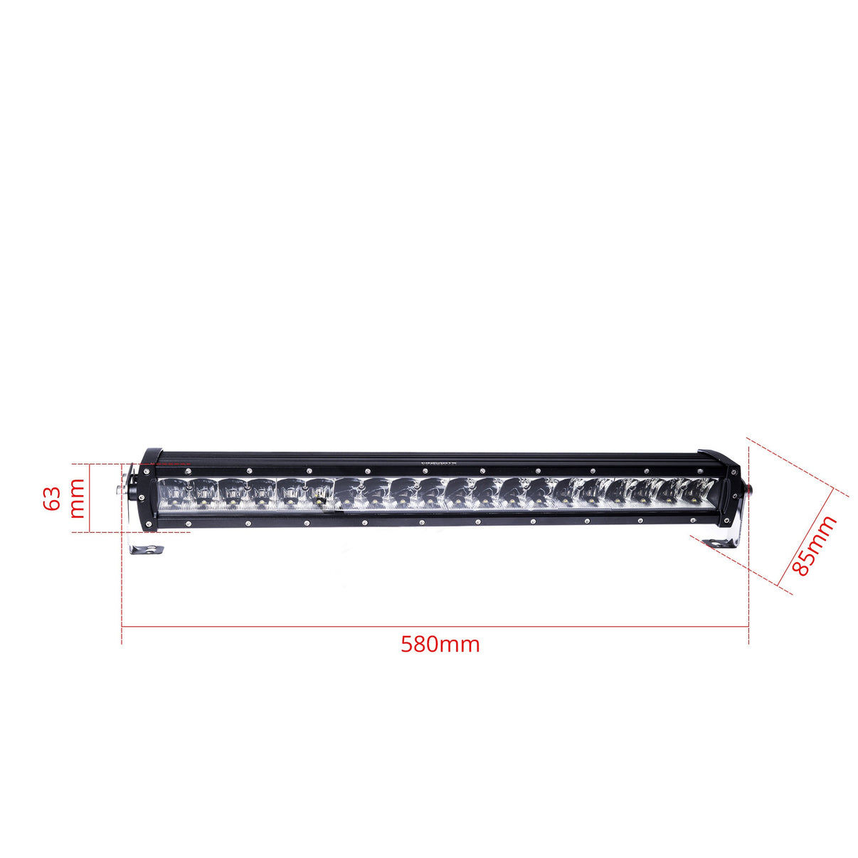 LED-arbetslampa – 200 W – 6000K – 20 LED – 27000 LM – 580 mm