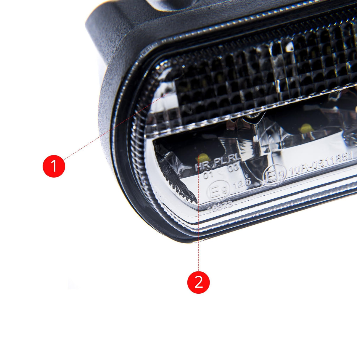 LED-arbetslampa – 100 W – 6000K – 10 LED – 6260 LM – 317 mm – 2-pack