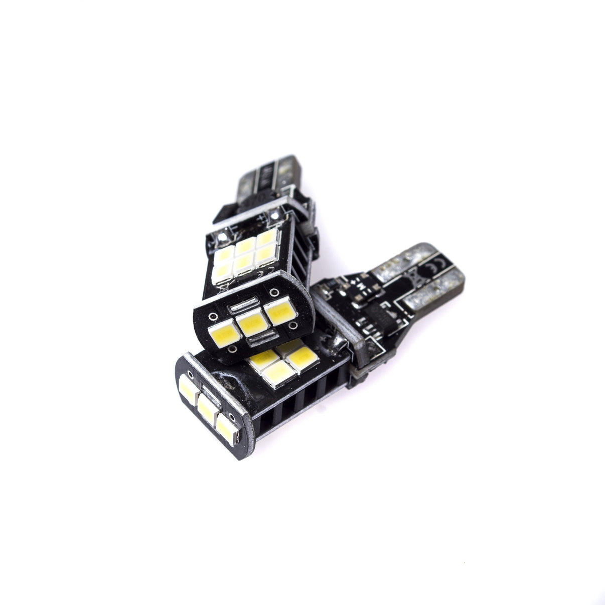 LED-lampa för bil – W16W – W2,1x9,5d – 6000K – 15 LED – SMD 2835 – 2-pack
