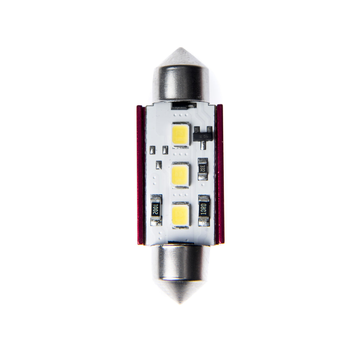 LED-lampa för bil – C10W – SV8.5–8 – 6000K – 3 LED – SMD 2835 – 39 mm