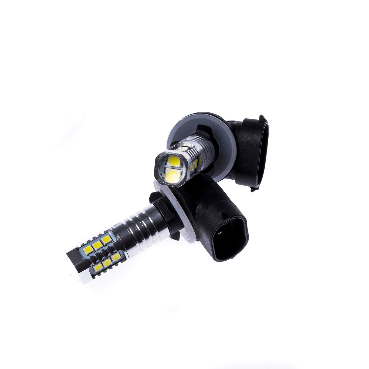 LED-lampa för bil – H27W – PGJ13 – 6000K – 14 LED – SMD 3030 – 2-pack