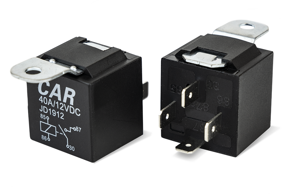 Relä 40A – 4 – PIN – produktbild framifrån | Xenonkungen
