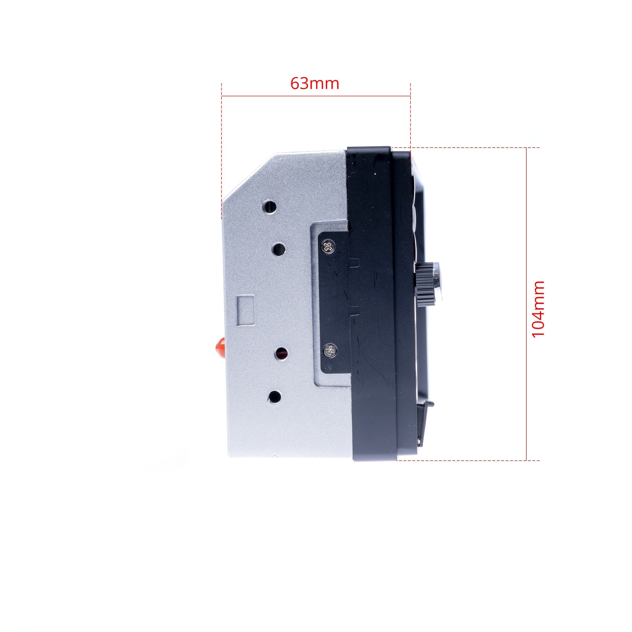 2-DIN-bilstereo – Svart – 60 W – 9V - 16V – 180 mm