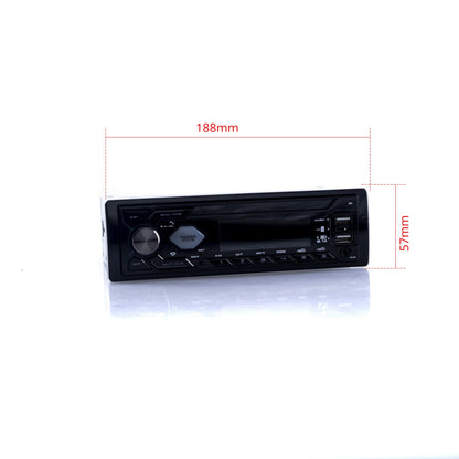 1-DIN-bilstereo – Svart – 9V - 16V – 188 mm – 57 × 112 mm