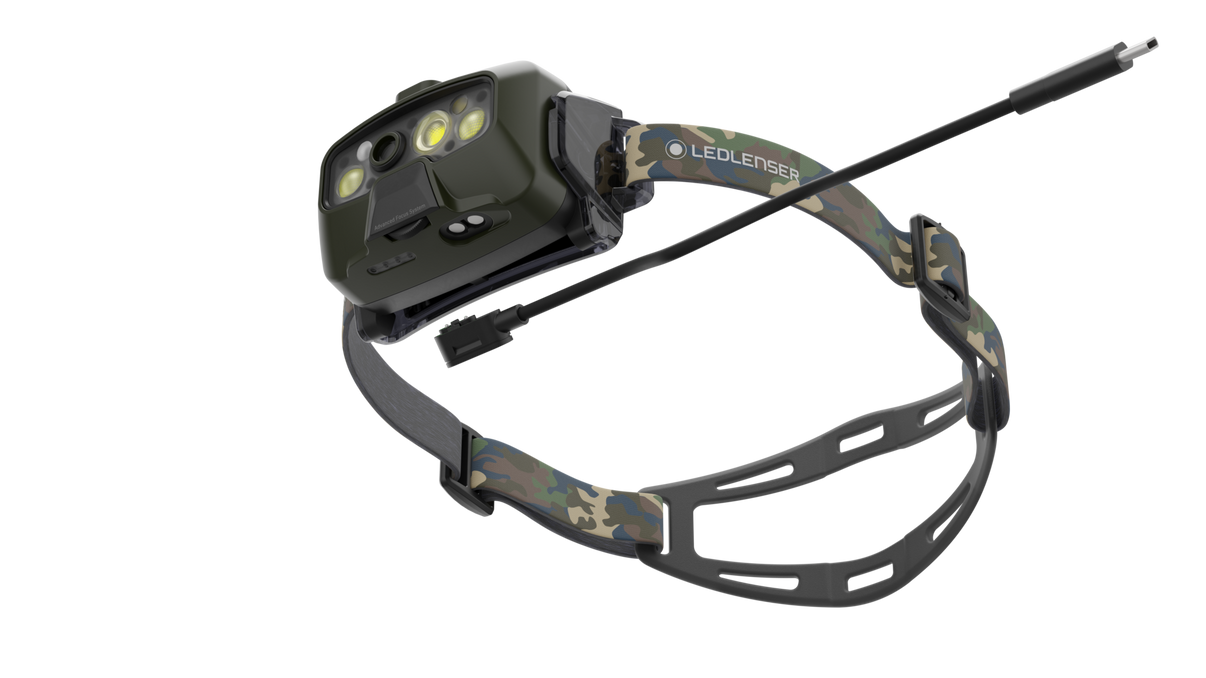 LEDLENSER HF8R Core RGB Camo - emballage og indhold | LED LINSER