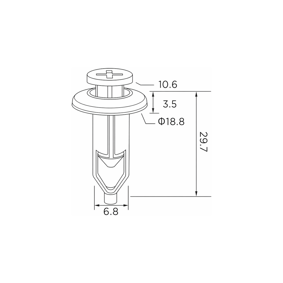 Fästclips – 10-pack
