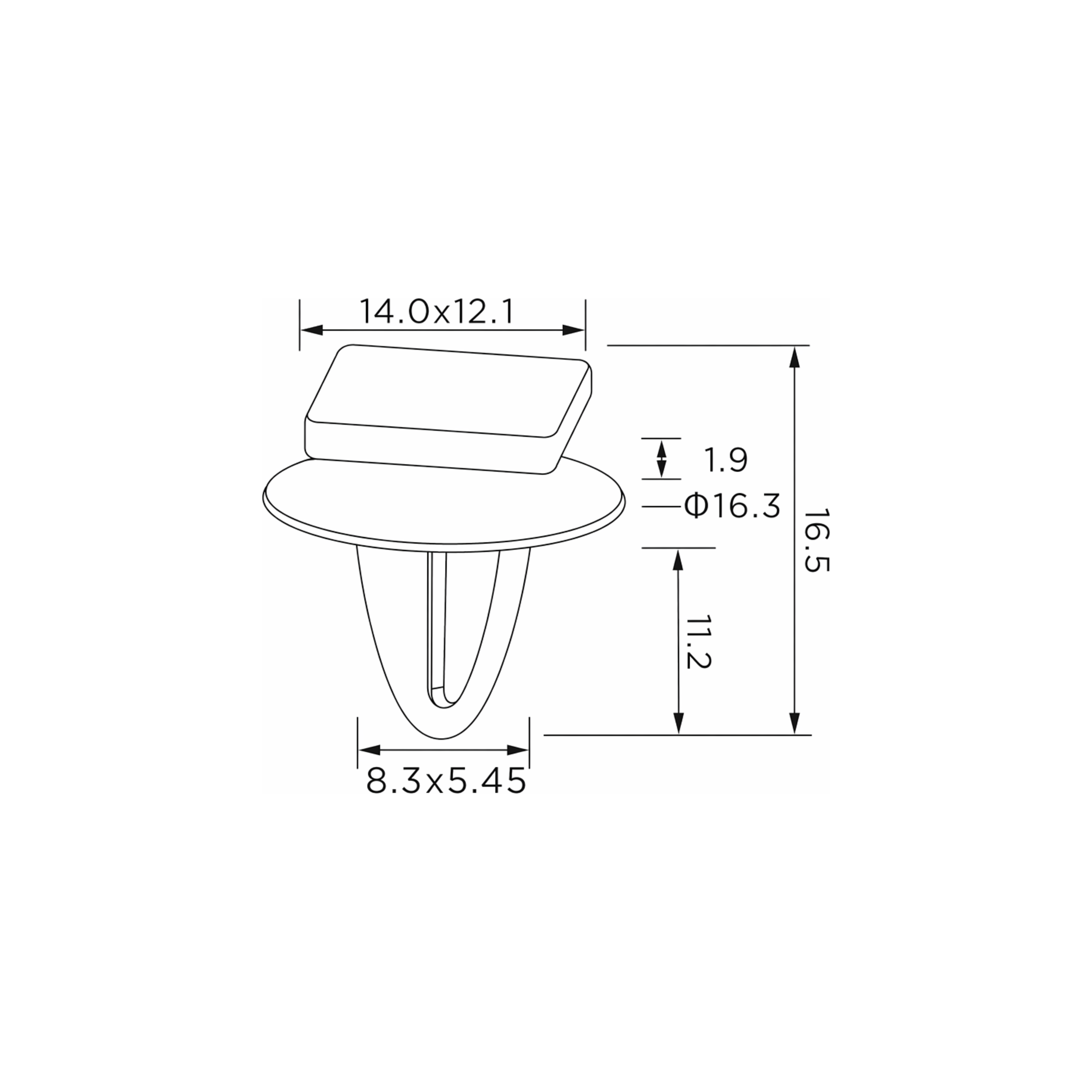 Fästclips Mitsubishi Carisma/Colt V m.fl. – 10-pack