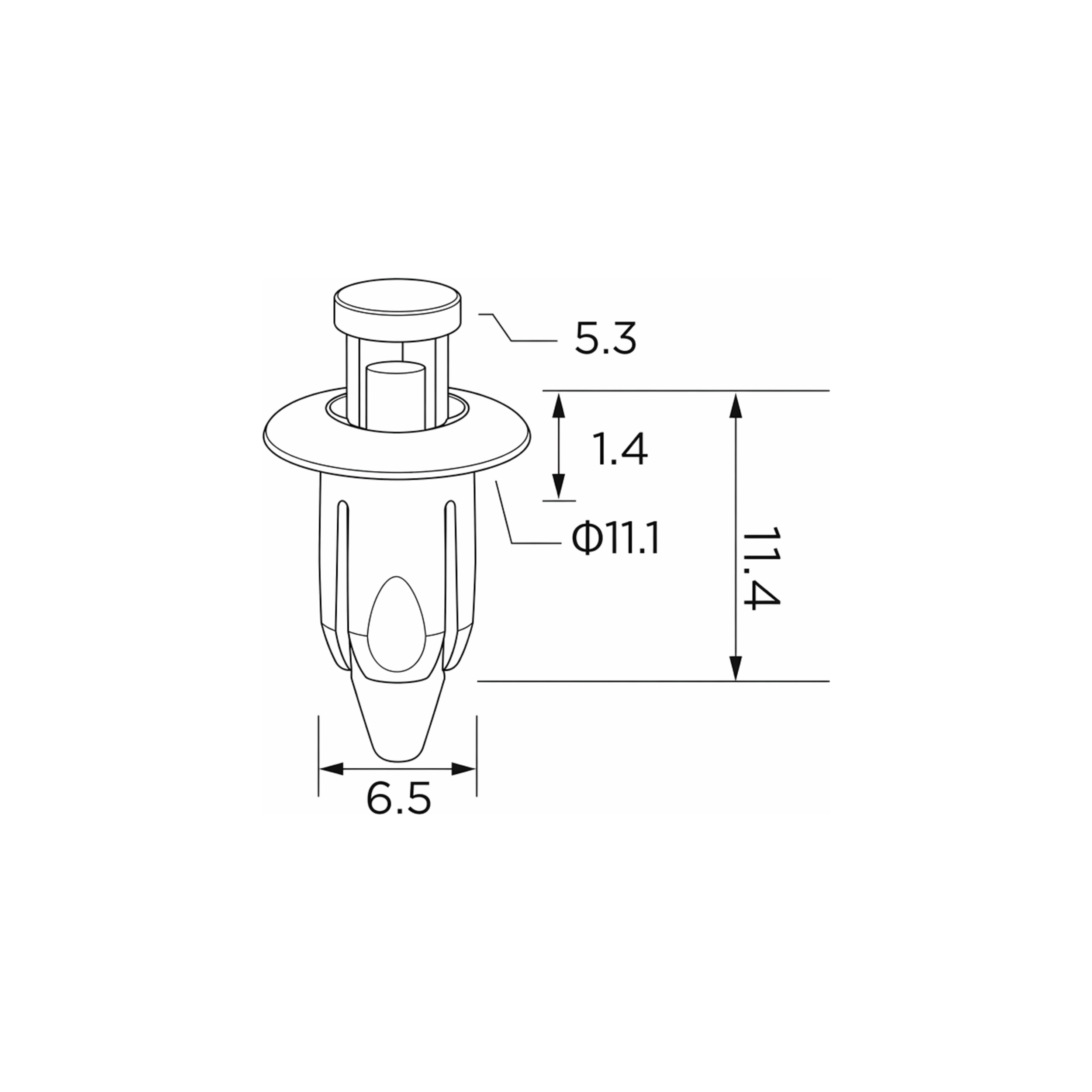 Fästclips – 10-pack – Stabil montering