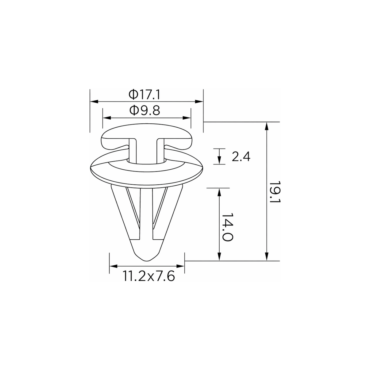 Fästclips – 10-pack