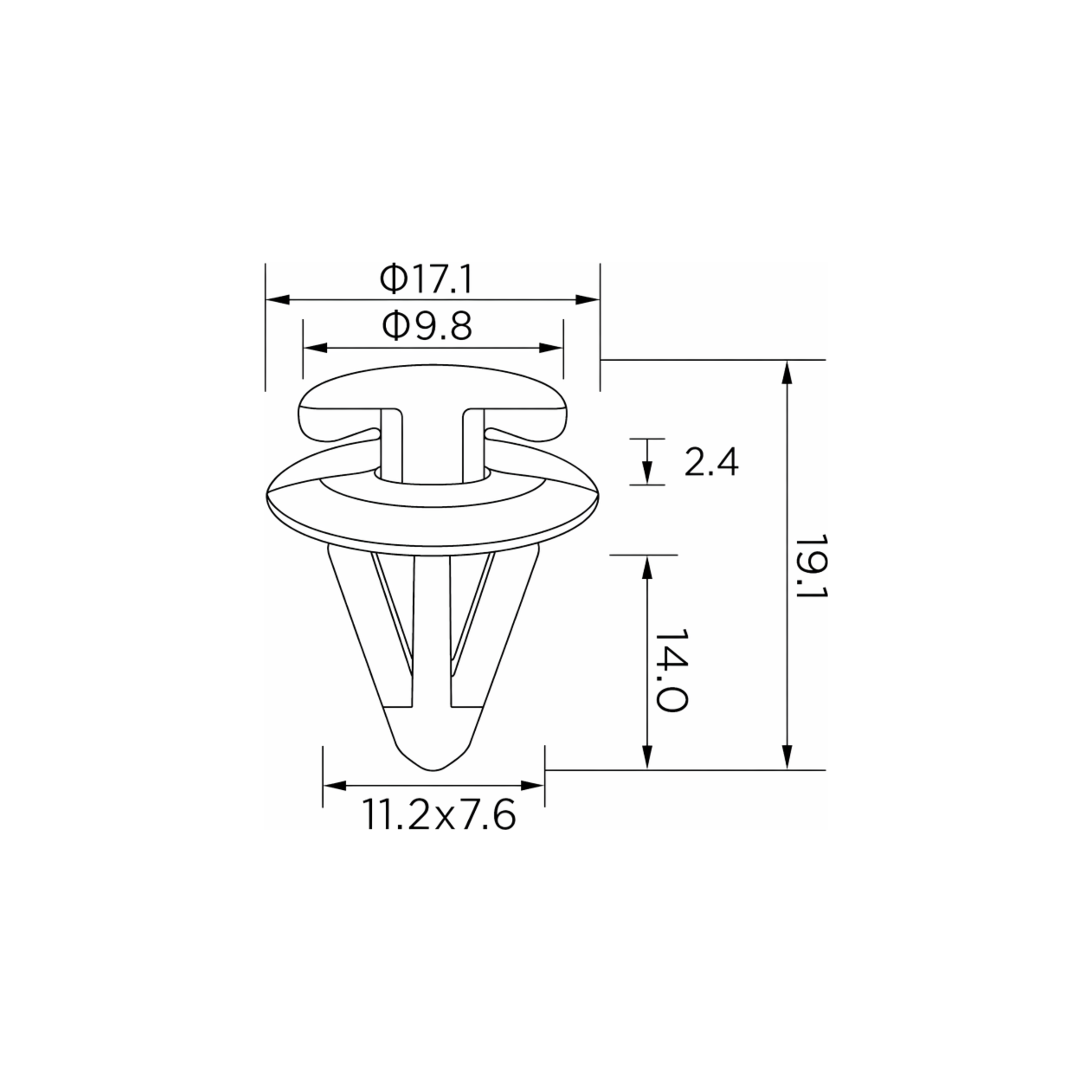 Fästclips – 10-pack