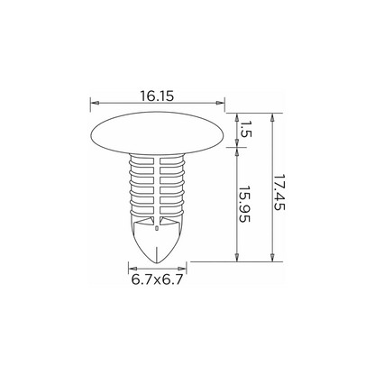 Fästclips – 10-pack