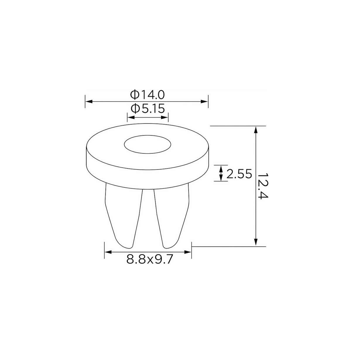 Fästclips – 10-pack