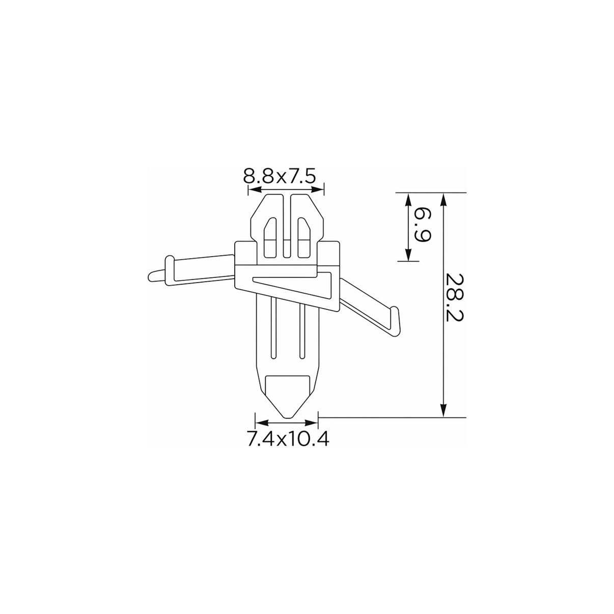 Fästclips – 10-pack