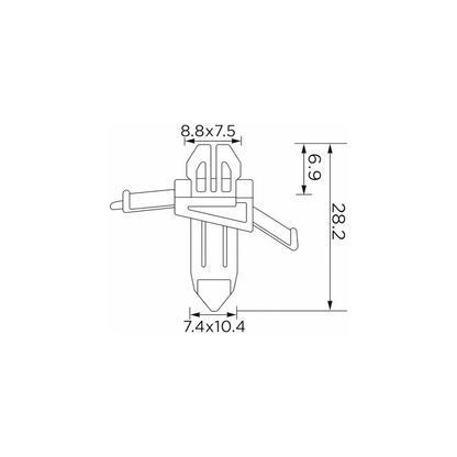 Fästclips – 10-pack
