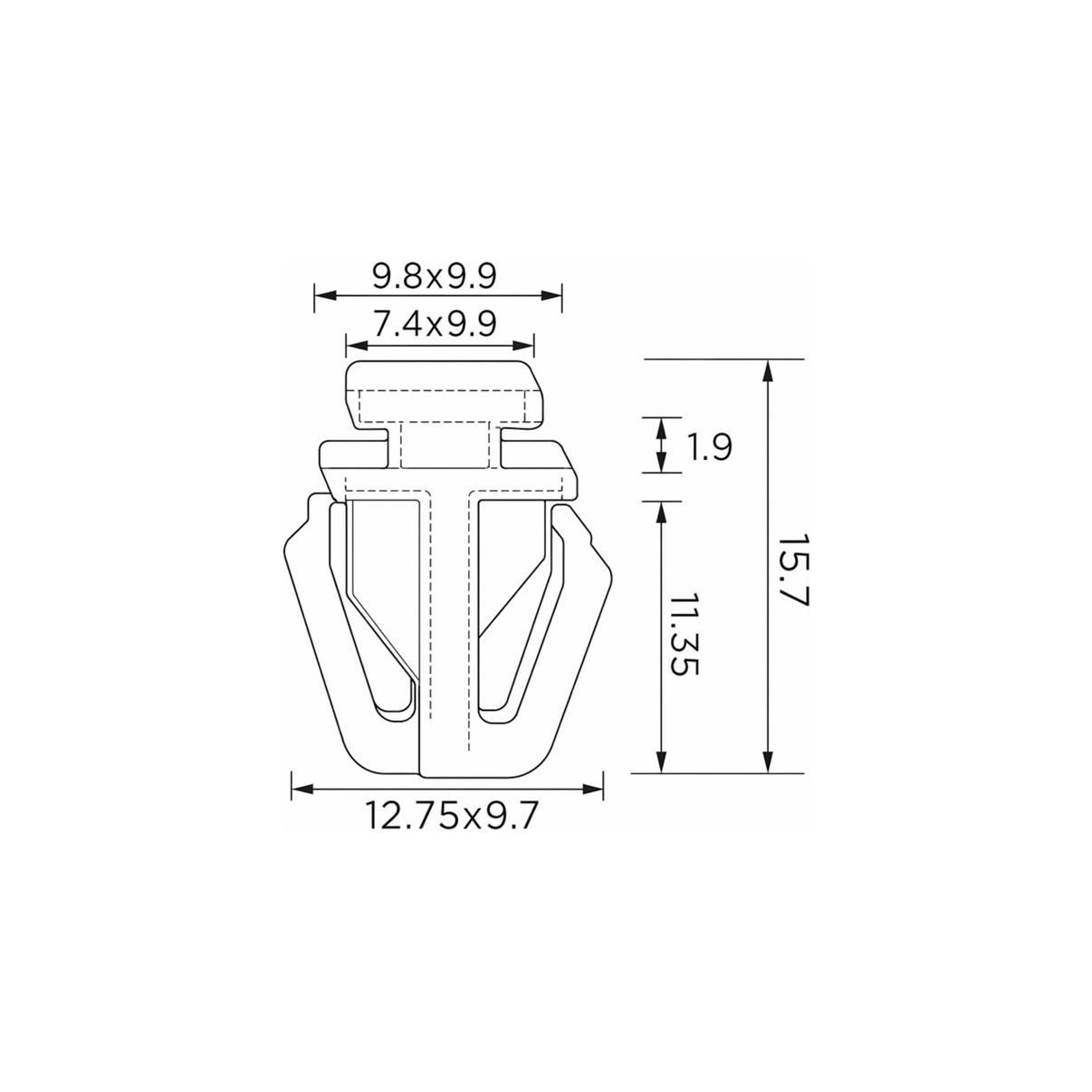 Fästclips – 10-pack
