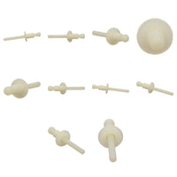 Fästclips – 10-pack – Svart