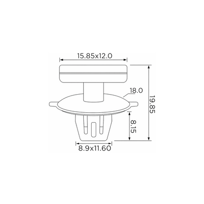 Fästclips – 10-pack