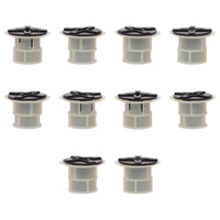 Fästclips – 10-pack – Svart