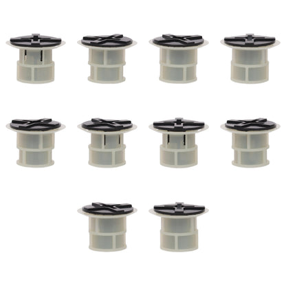 Fästclips – 10-pack – Svart