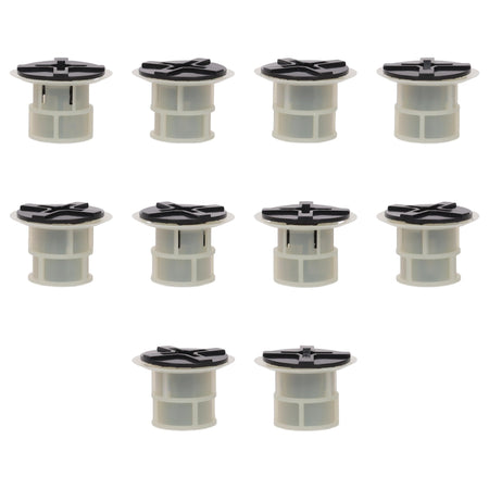 Fästclips – 10-pack – Svart