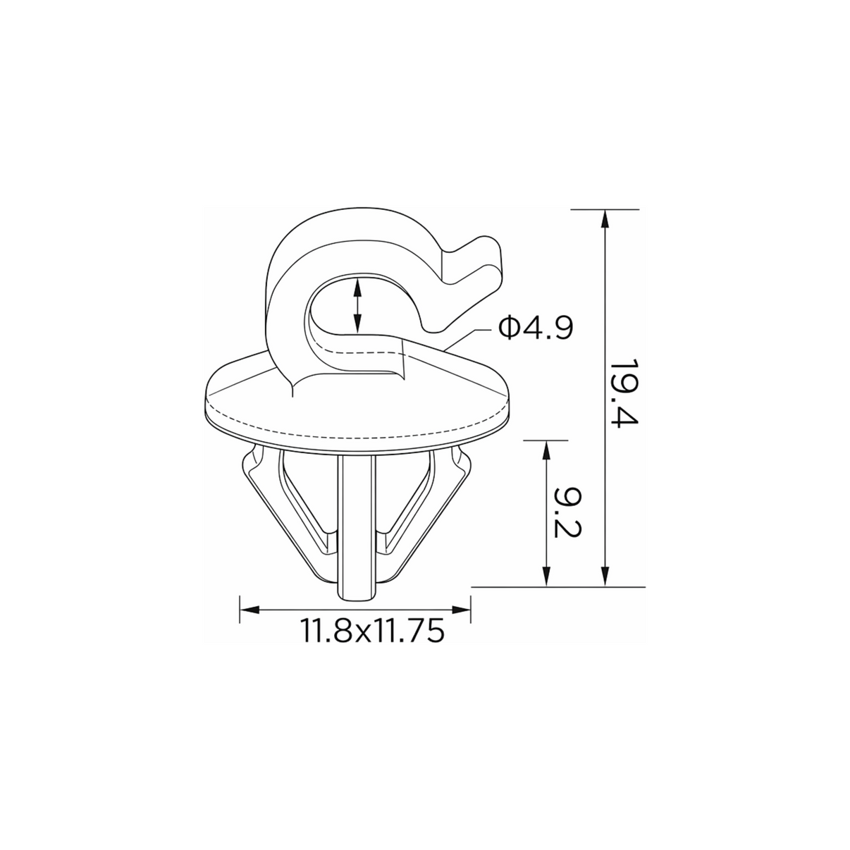 Fästclips – 10-pack