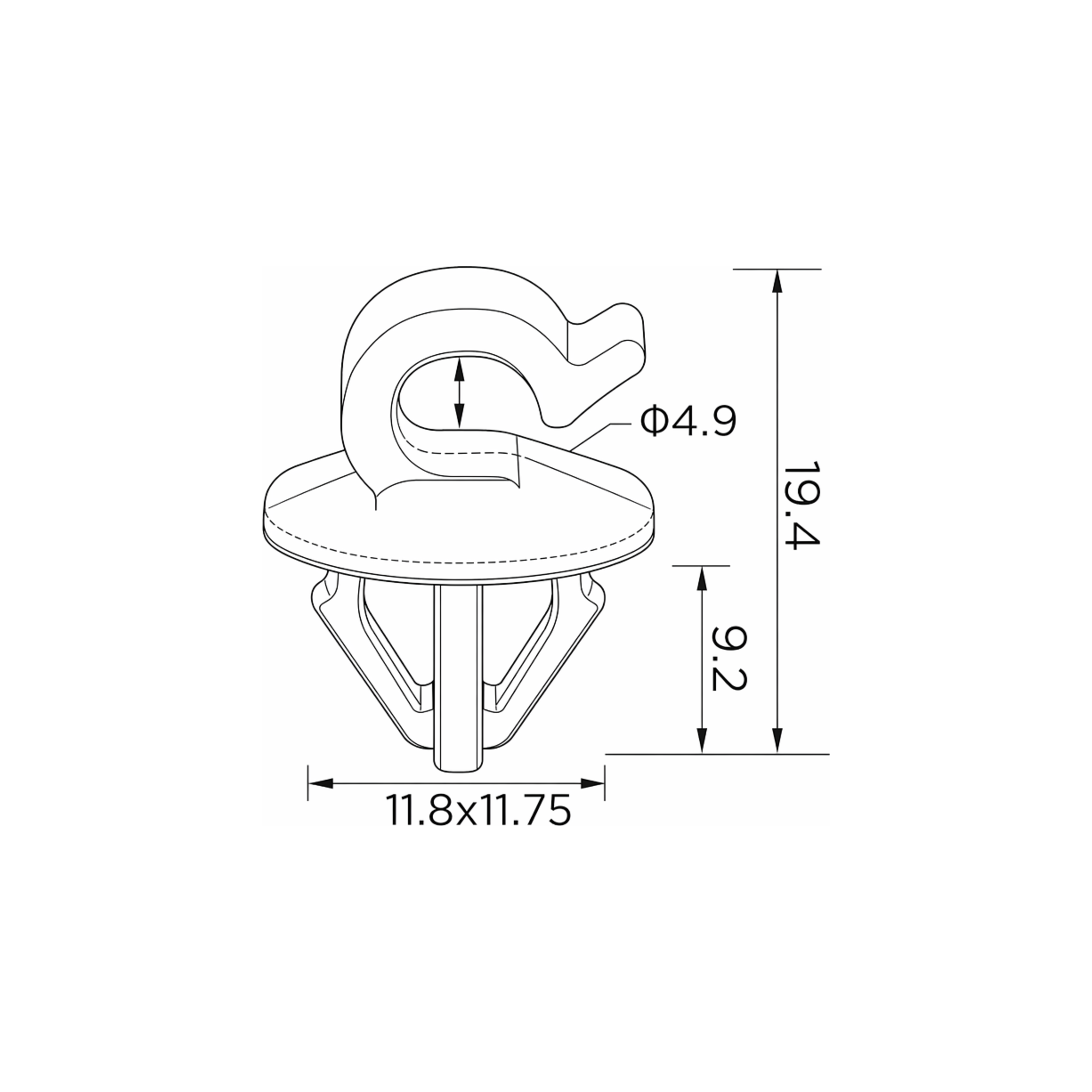 Fästclips – 10-pack