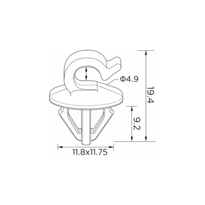 Fästclips – 10-pack