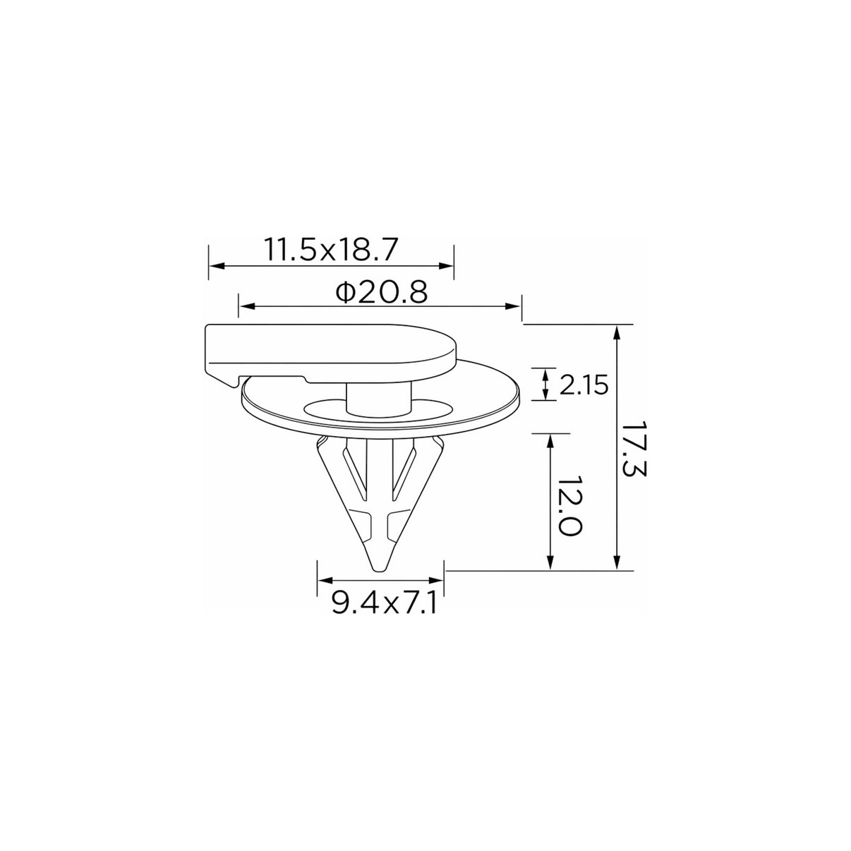 Fästclips – 10-pack
